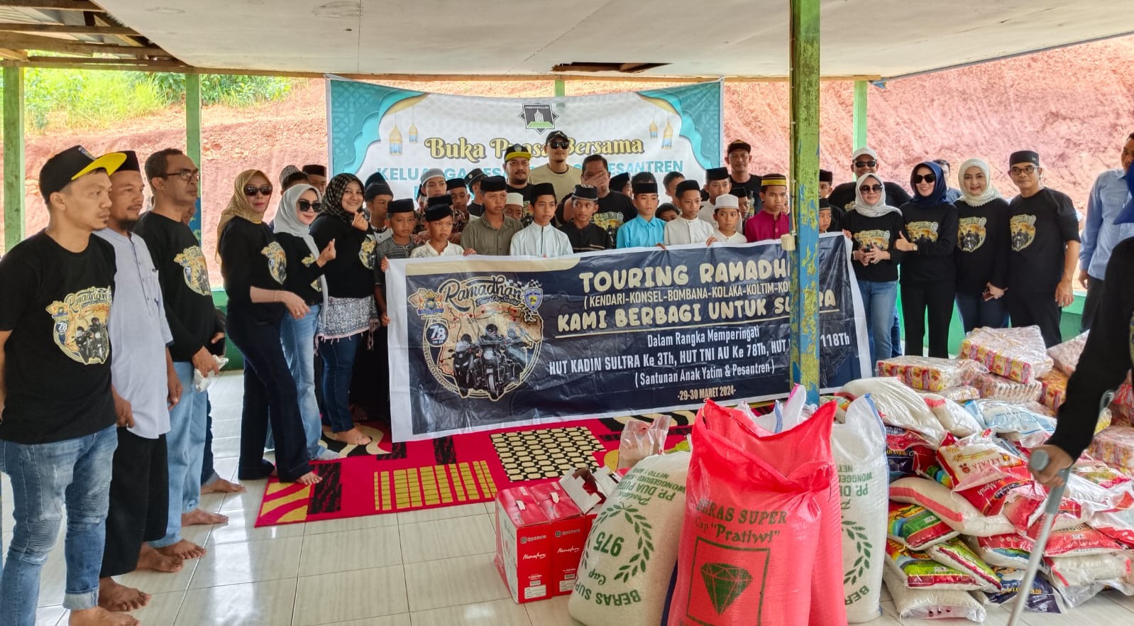 Touring Ramadan Kadin Sultra Serahkan Bantuan di Pondok Pesantren dan Panti Asuhan