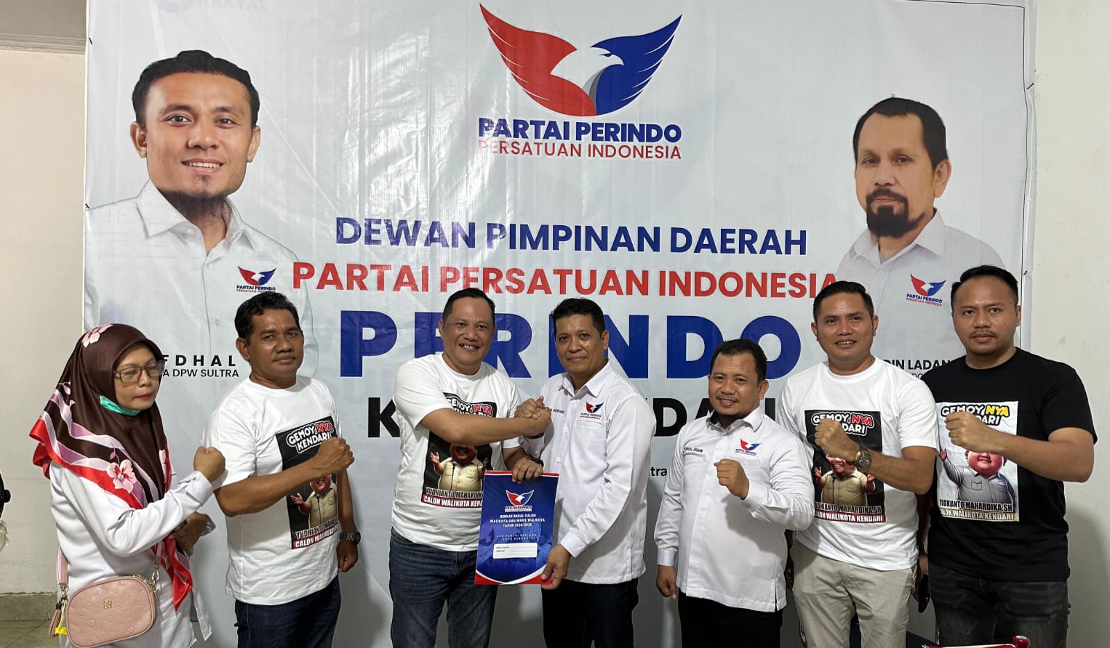 Bacalon Pertama Ambil Formulir di Partai Perindo, Yudhianto Mahardika Siap Bertarung Pilwali Kota Kendari 2024