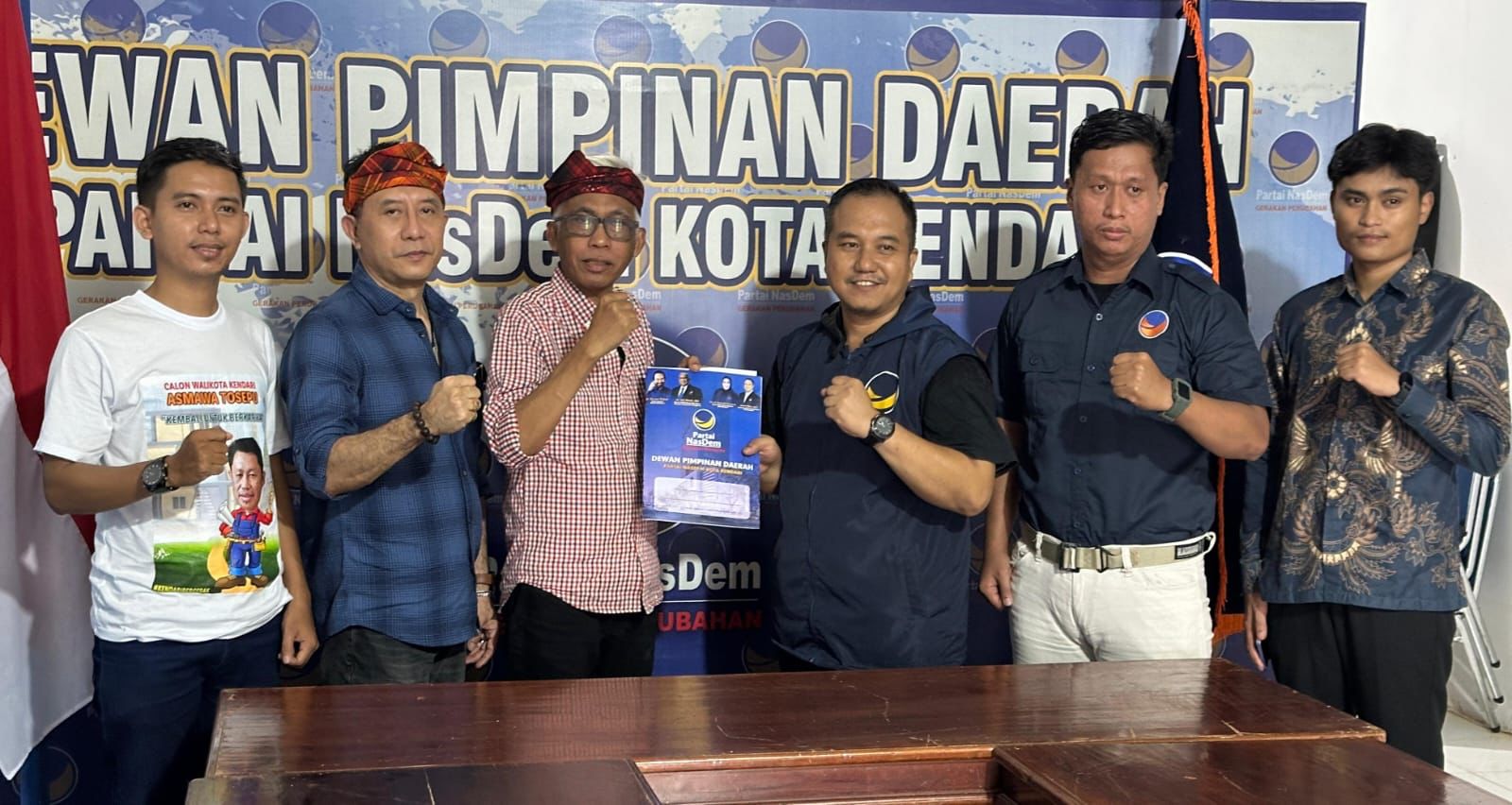 Daftar di Partai NasDem, Asmawa Tosepu Siap Maju Calon Wali Kota Kendari 2024