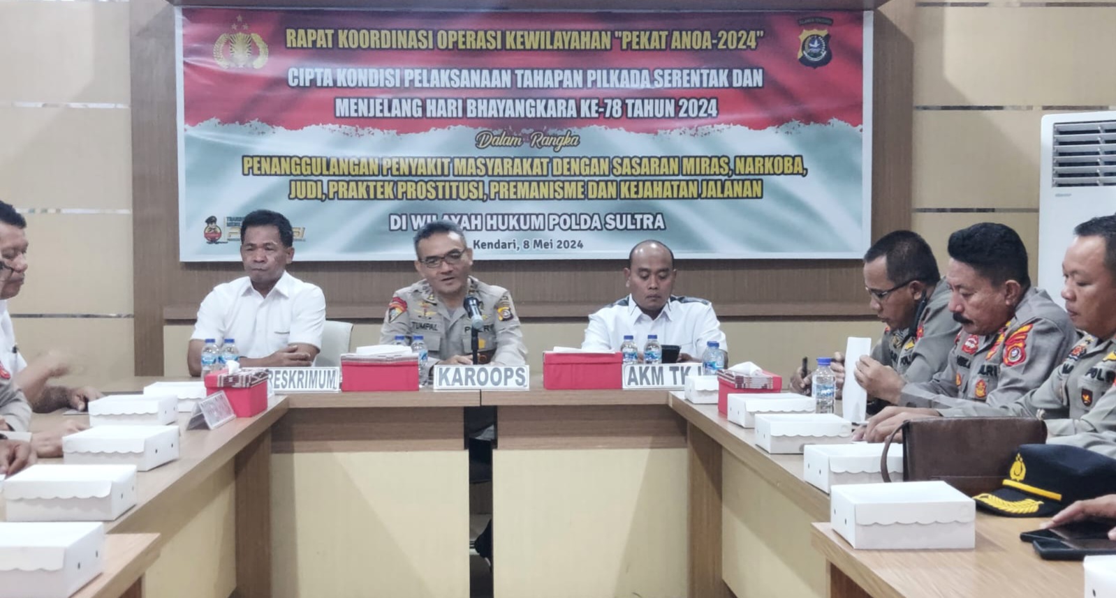 Rakor Ops Pekat Anoa 2024, Ini Sejumlah Sasaran Operasi