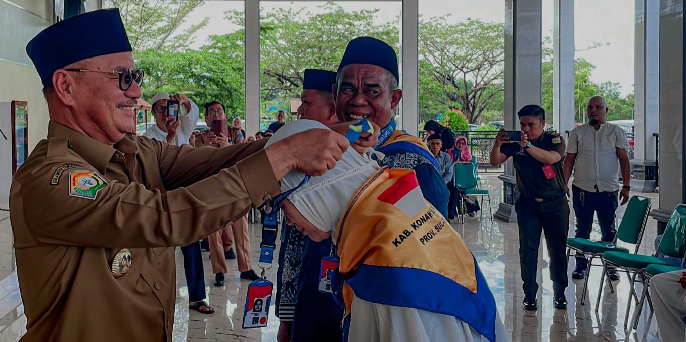 Lepas Keberangkatan 116 JCH Konawe Selatan 2024, Bupati Surunuddin Pesan Jaga Kesehatan