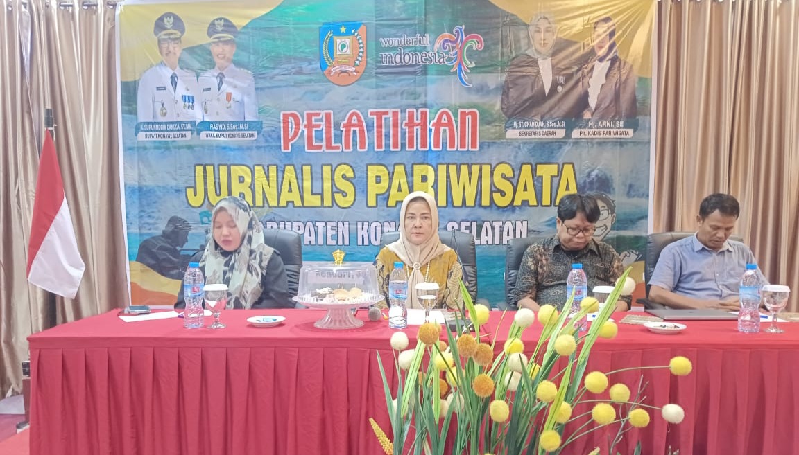 Tingkatkan SDM Keparwisataan, Dispar Konawe Selatan Gelar Pelatihan Jurnalis Pariwisata