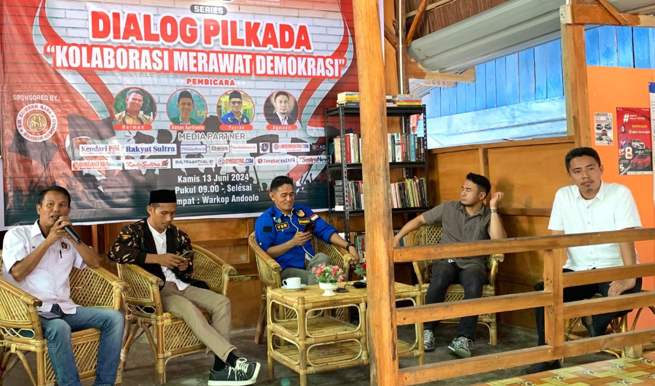 Dialog Kolaborasi Merawat Demokrasi, Pemuda Konawe Selatan Sepakat Pilkada 2024 Berjalan Jurdil