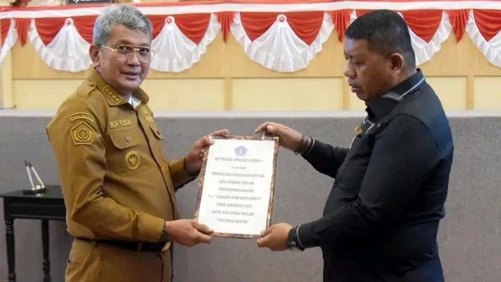 DPRD Terima Raperda Pertanggungjawaban APBD Kota Kendari Tahun 2023