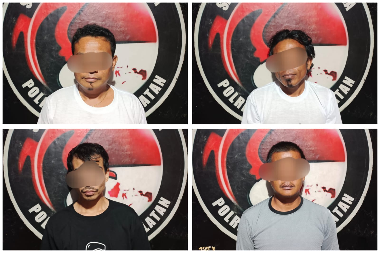 Empat Pemuda Terduga Pengedar Sabu Asal Kendari dan Moramo Utara Ditangkap Polisi Konawe Selatan