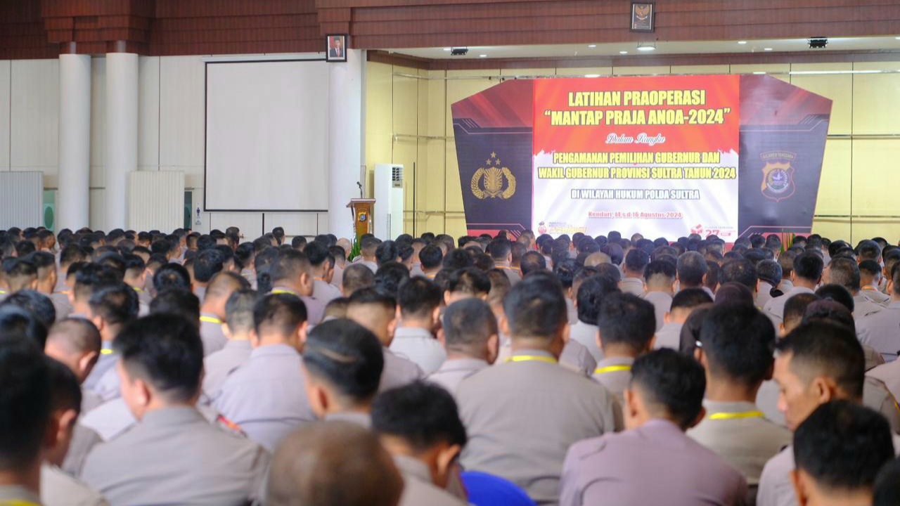 Kapolda Sultra Buka Latpraops Mantap Praja Anoa 2024