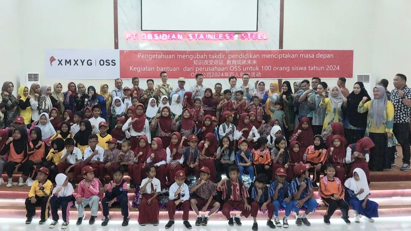 Peduli Dunia Pendidikan, PT OSS Salurkan Bantuan kepada 100 Siswa Sekolah Dasar Tiga Kecamatan