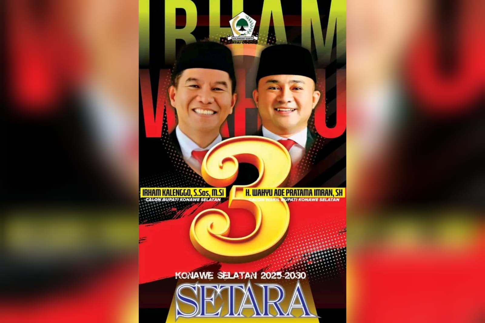 Irham-Wahyu Senang Dapat Nomor Urut 3 di Pilbup Konsel 2024, Ini Alasannya