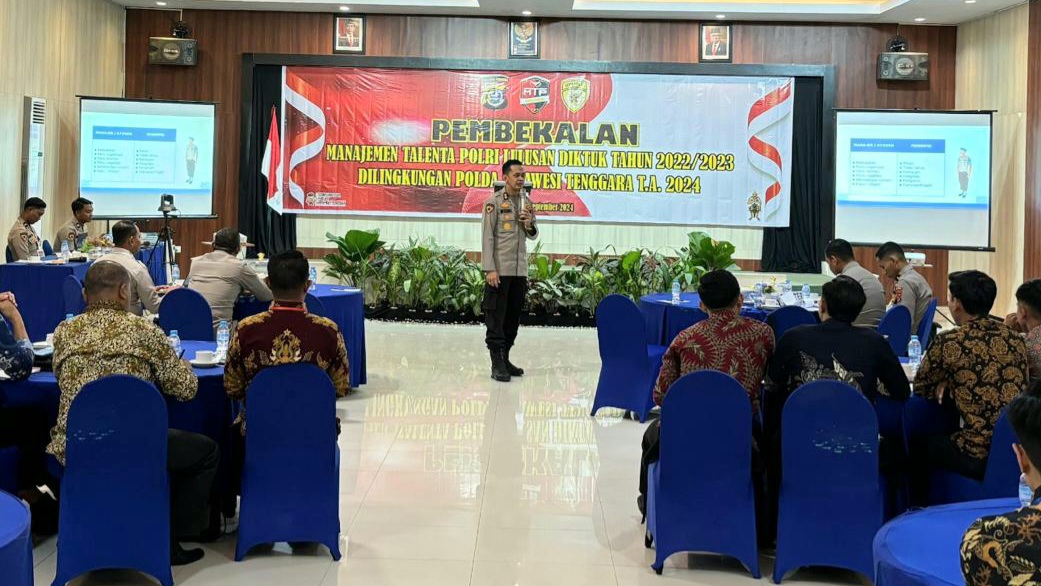 Sambut Era 4.0, Polda Sultra Gelar Pembekalan Manajamen Talenta Bintara