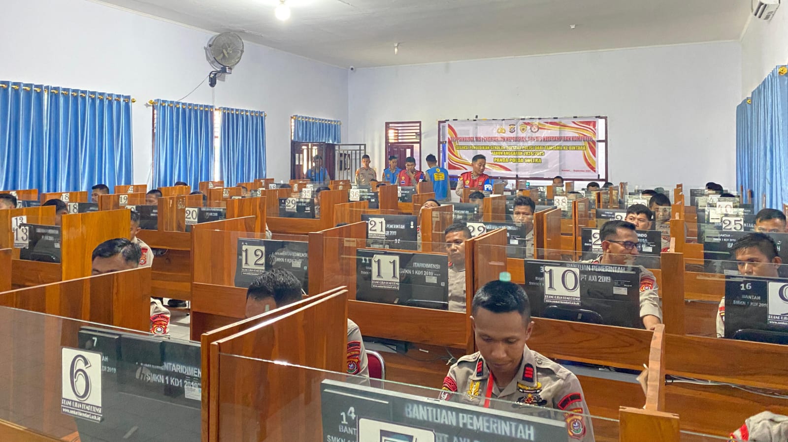 Seleksi SBP Polda Sultra, 45 Peserta Ikuti Tes Pengetahuan Kepolisian dan Keterampilan Komputer