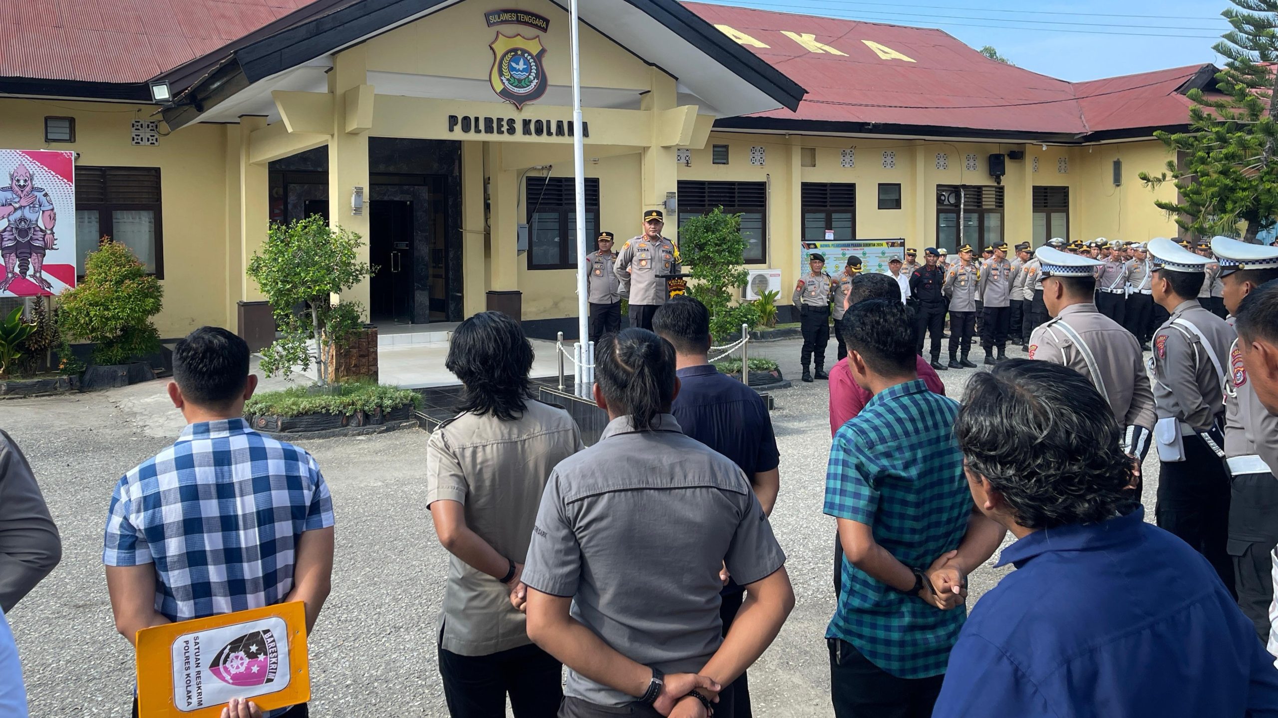 Pengamanan Debat Kedua, Kapolres Kolaka Terima 611 Personel BKO Gabungan Polda Sultra