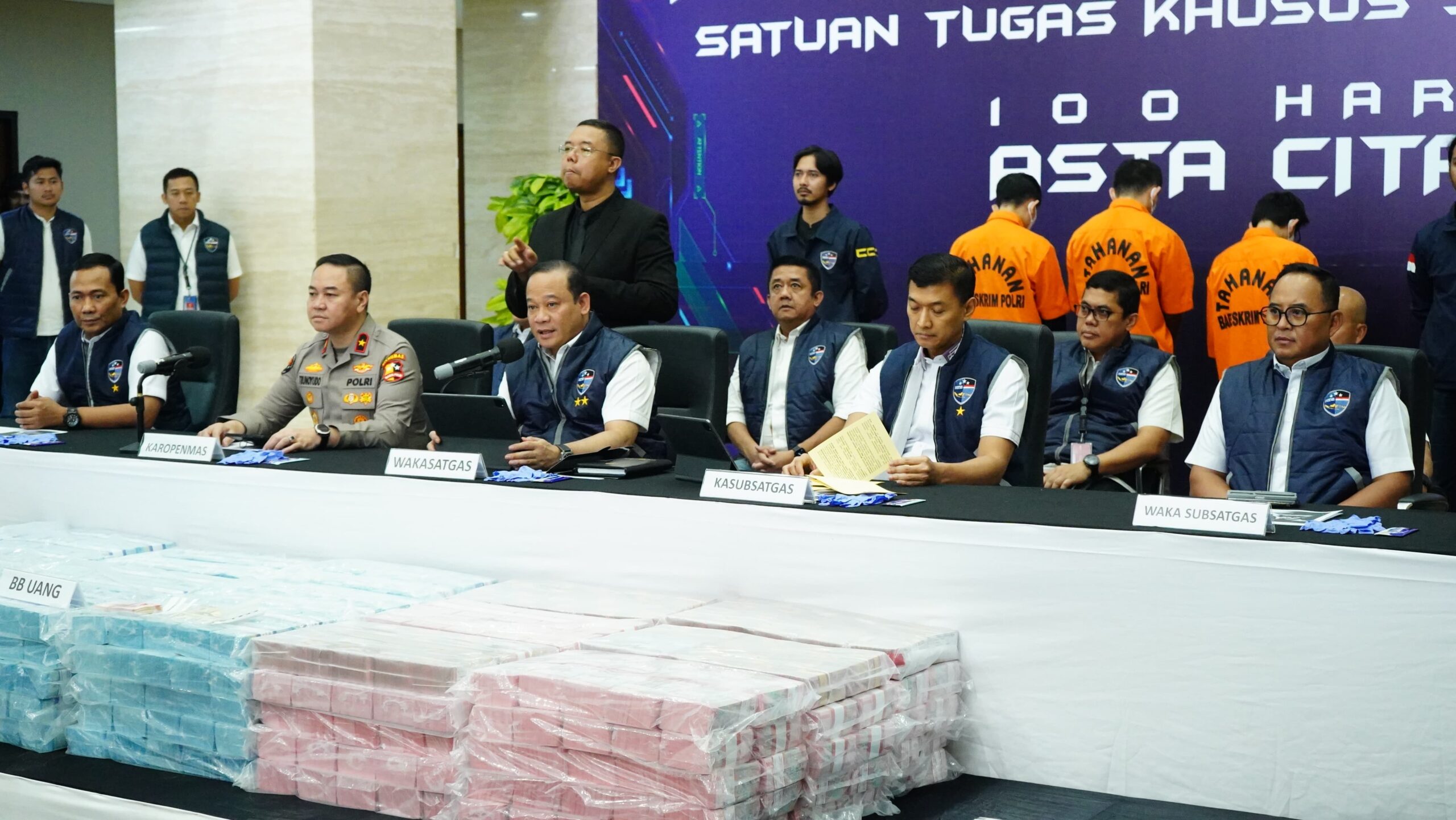 Komitmen atas Asta Cita Presiden Prabowo, Polri Sita Rp78,1 Miliar dari Judol Internasional