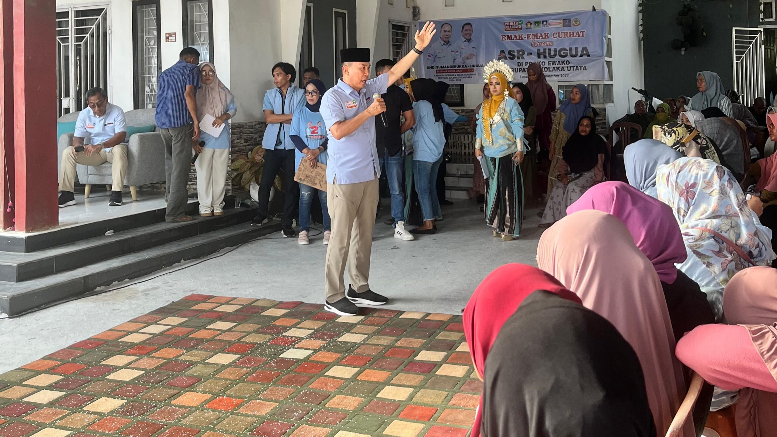 Kampanye Pilkada Sultra 2024, ASR Dapat Dukungan Antusias Warga Ranteangin Kolaka Utara