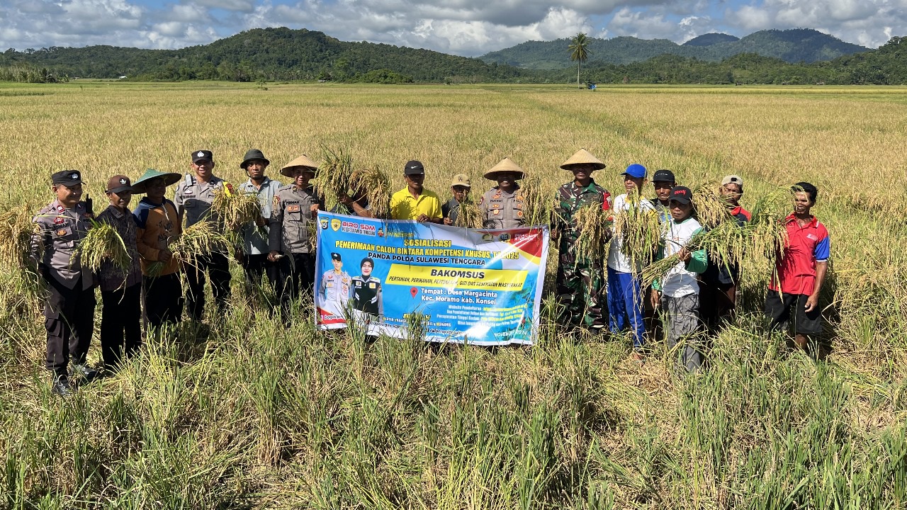 Polda Sultra Sosialisasi Penerimaan Calon Bintara Polri Kompetensi Khusus di Konawe Selatan