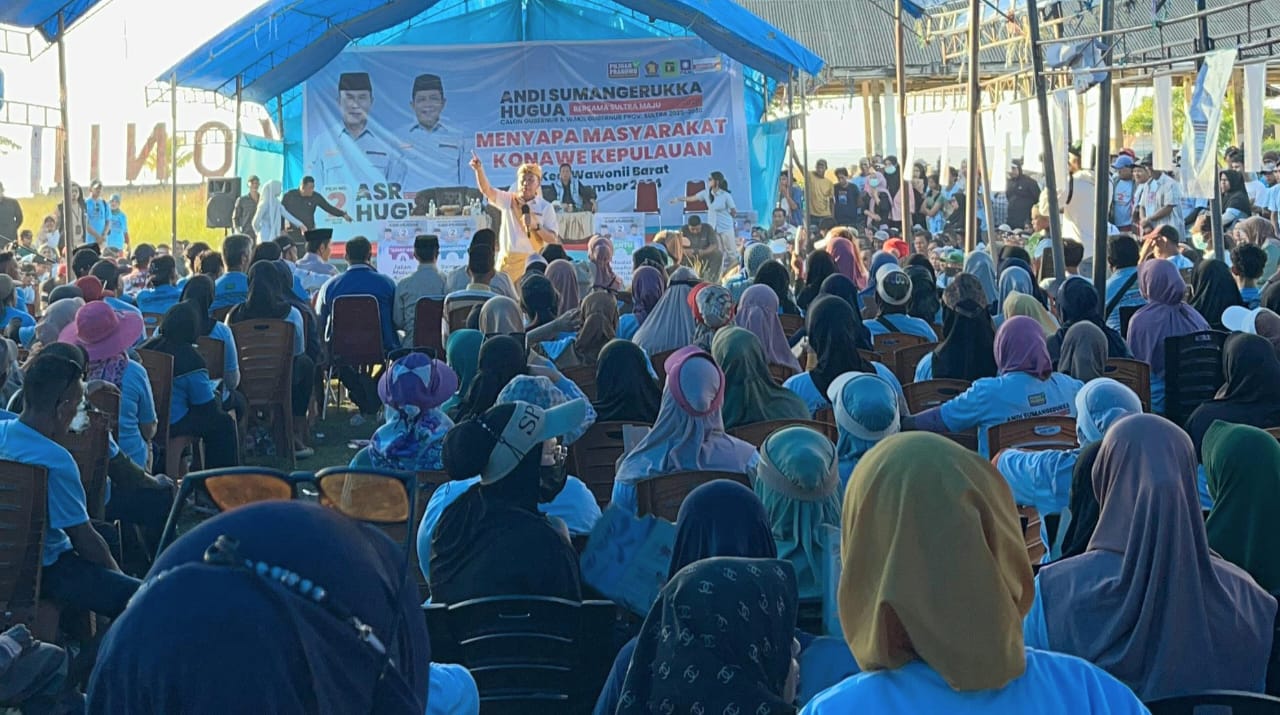 Kampanye di Konawe Kepulauan, ASR Komitmen Tingkatkan Hasil Pertanian Hingga Perlindungan Nelayan Wawonii