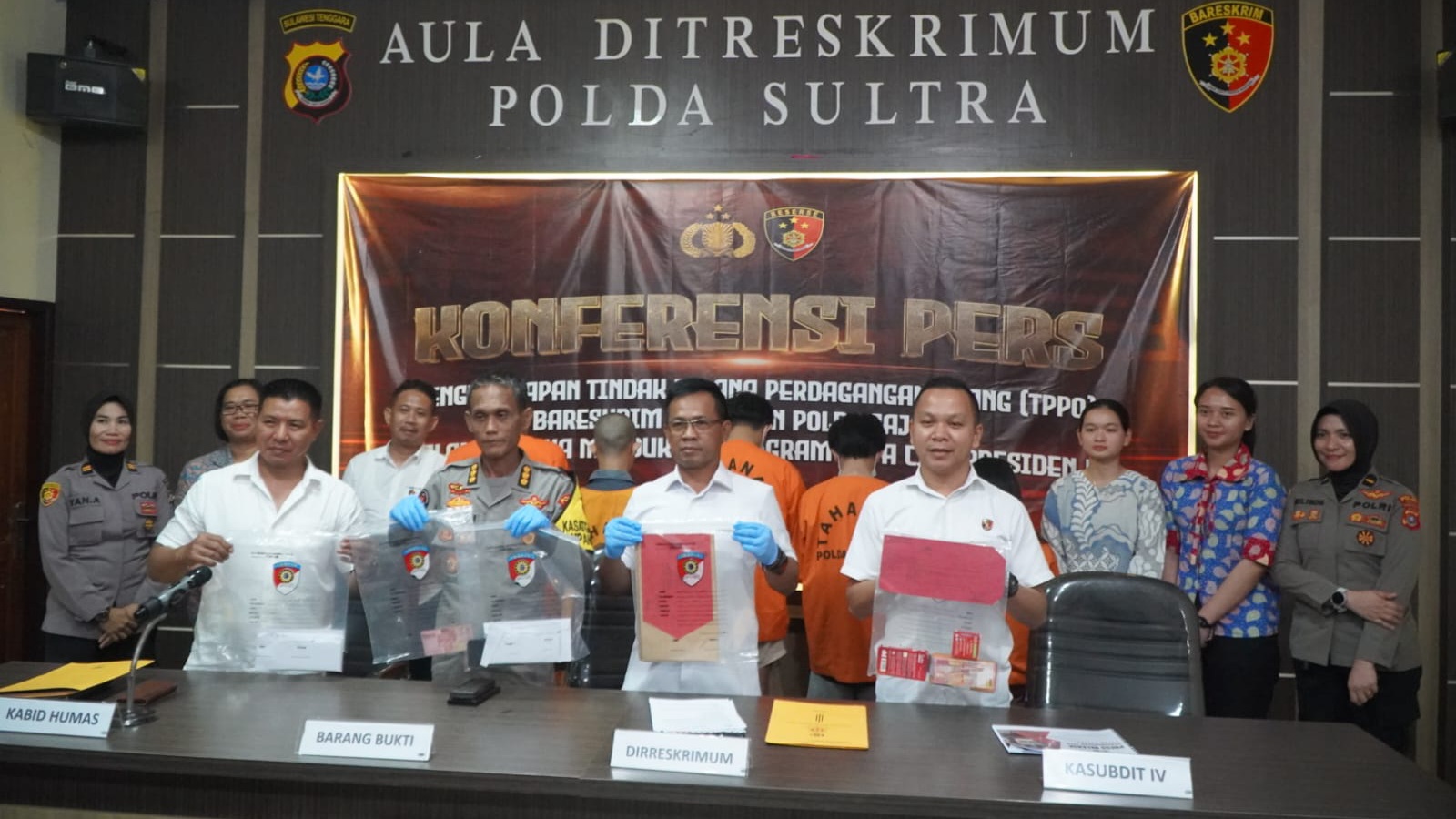 Polda Sultra Ungkap Kasus TPPO, 12 Mucikari Ditetapkan Tersangka