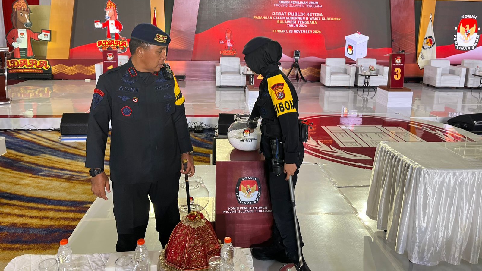 Amankan Debat Terakhir Pilgub Sultra 2024, Polda Sultra terjunkan 300 Personel