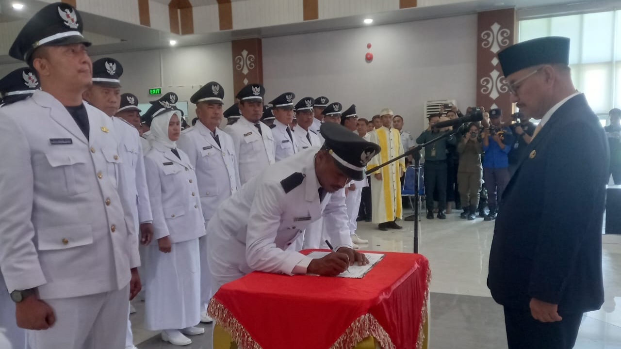 96 Kades Terpilih Hasil Pilkades 2023 di Konawe Selatan Resmi Dilantik
