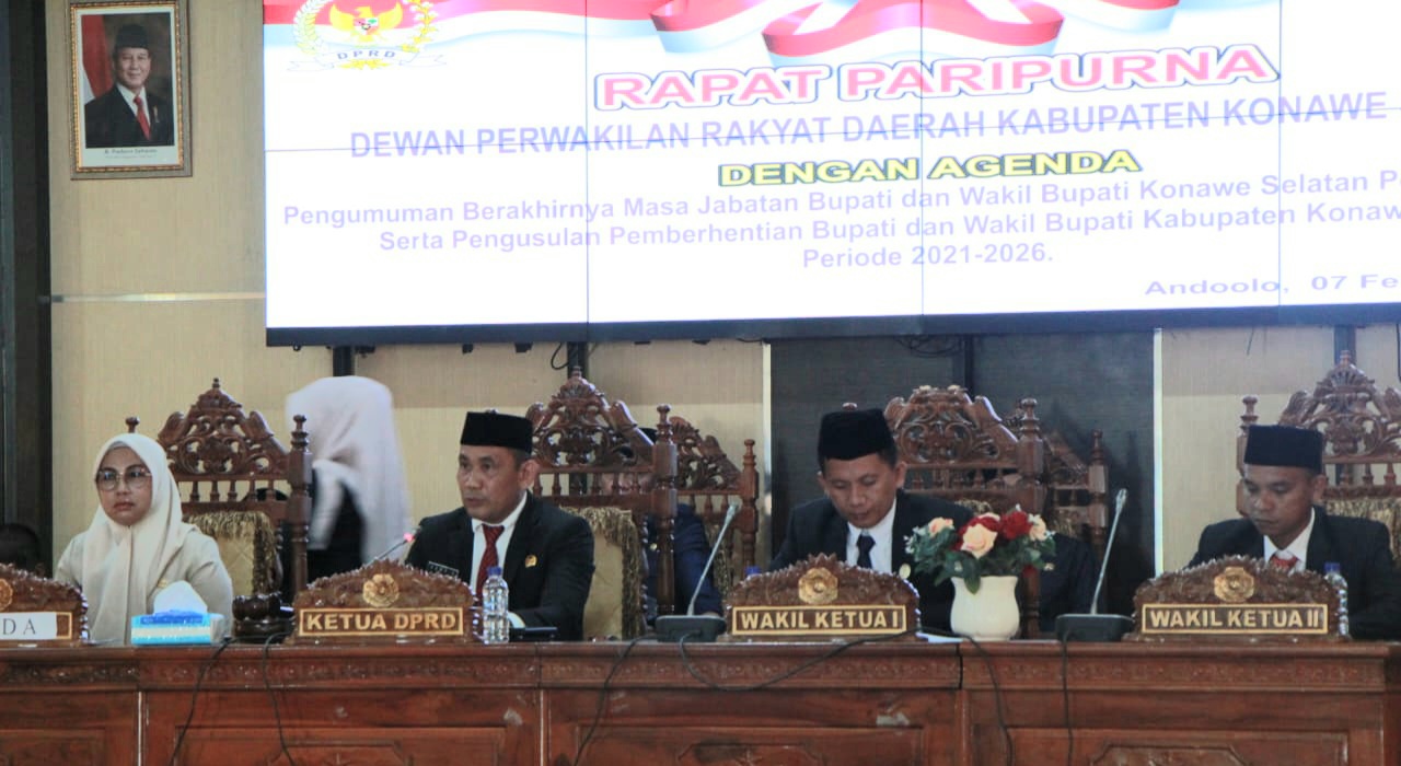 DPRD Konawe Selatan Resmi Tetapkan Irham-Wahyu Sebagai Bupati dan Wakil Bupati Terpilih Periode 2025-2030