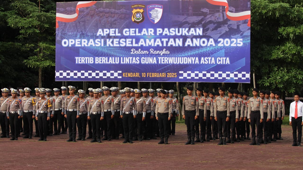Polda Sultra Gelar Operasi Keselamatan Anoa 2025, Ini Jadwal dan Sasarannya