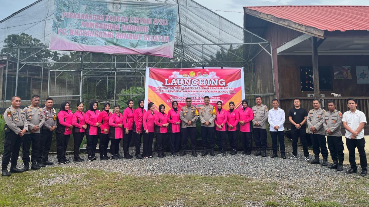Dukung Program Ketahanan Pangan dan MBG, Kapolres Konawe Selatan Launching P2L Berkelanjutan