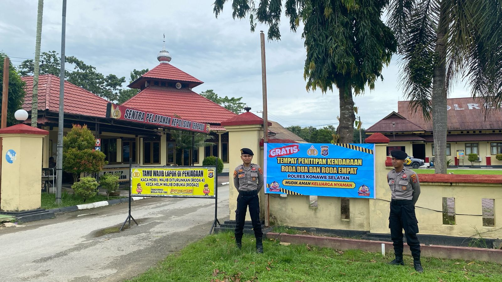 Setelah Bengkel Gratis, Polres Konawe Selatan Buka Layanan Penitipan Kendaraan Pemudik