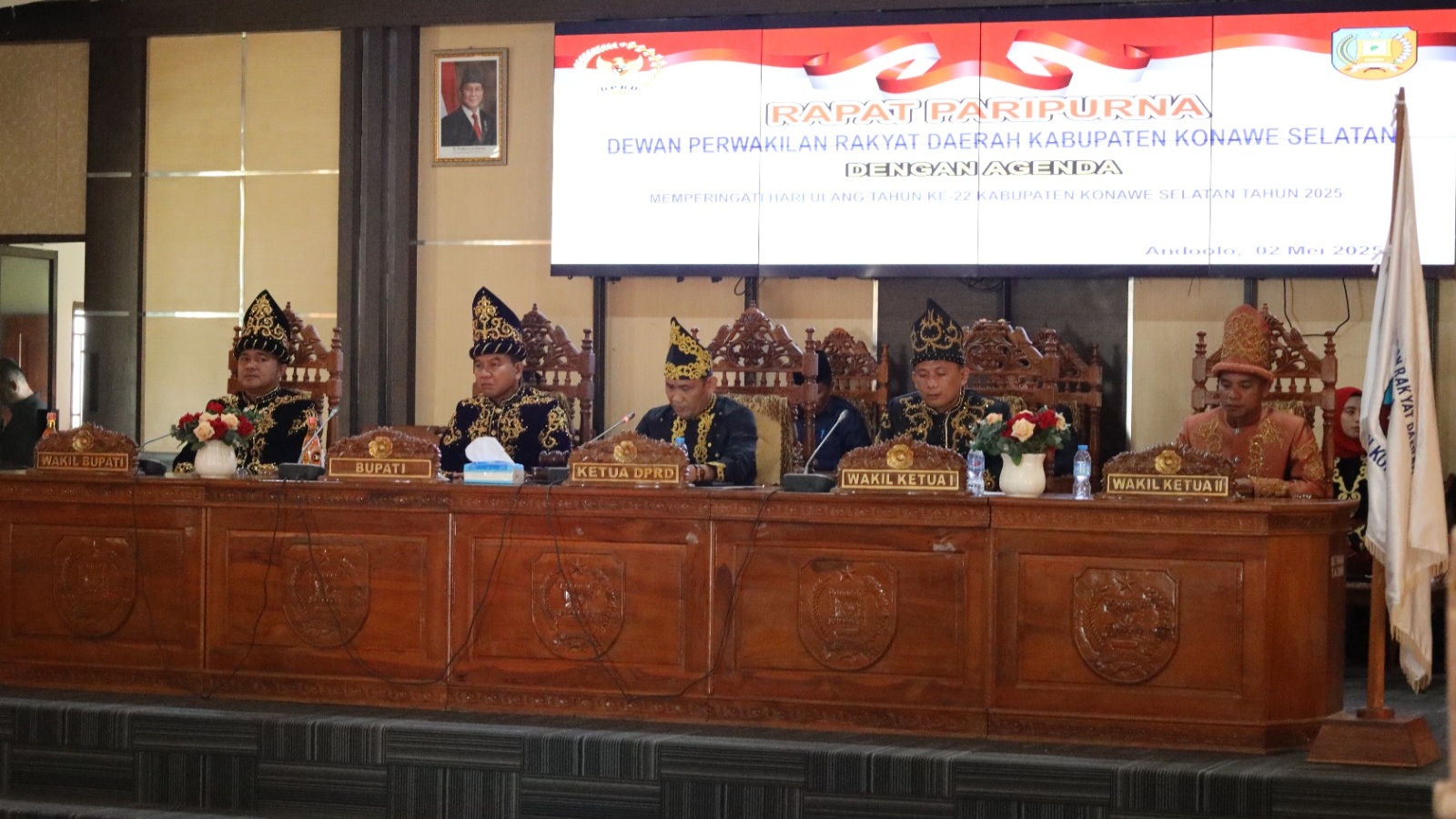 DPRD Konsel Gelar Sidang Paripurna HUT Ke-22 Kabupaten Konawe Selatan