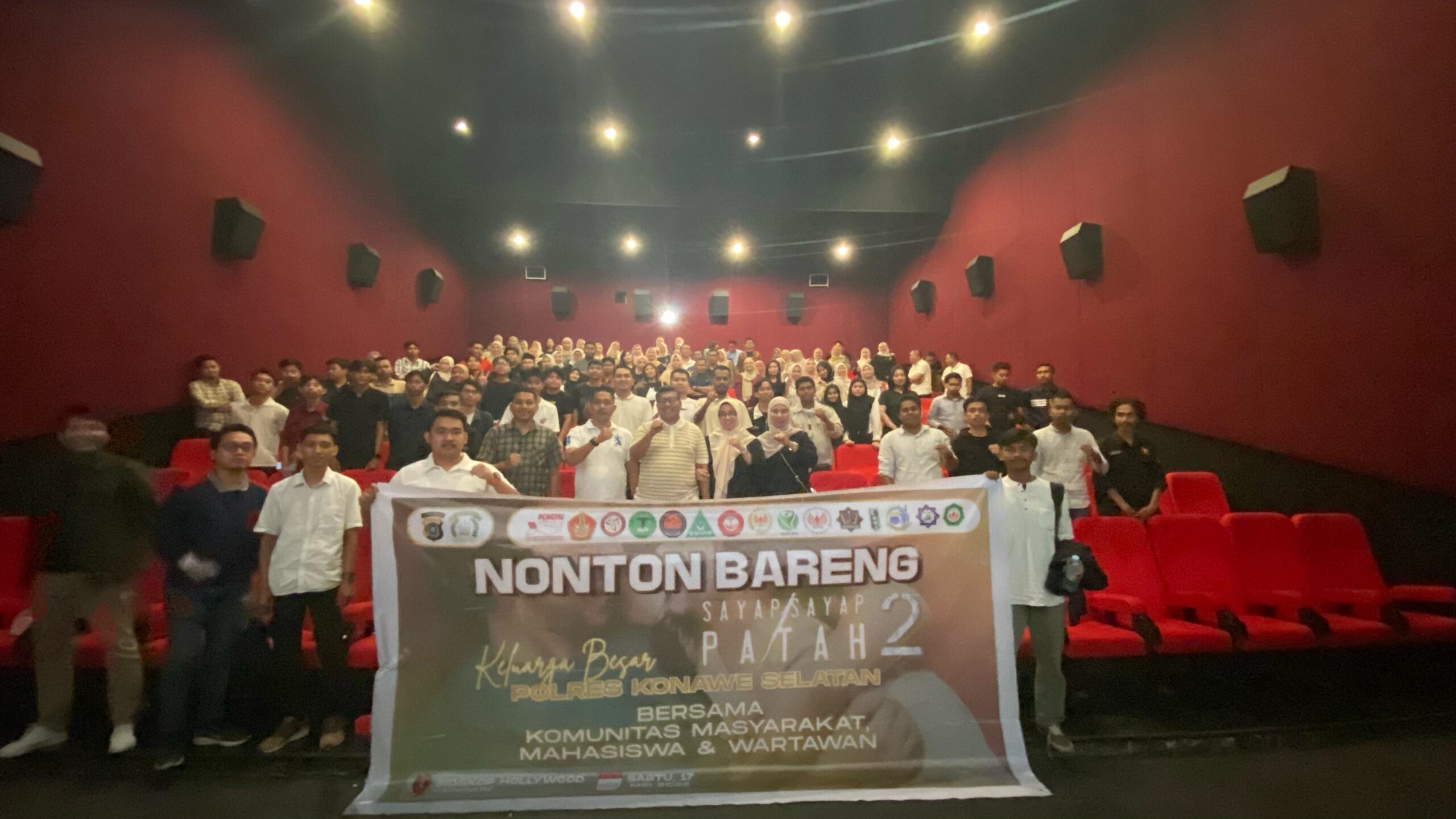 Polres Konawe Selatan Edukasi Masyarakat dan Mahasiswa Bahaya Radikalisme Melalui Nobar Film “Sayap-Sayap Patah 2: Olivia”