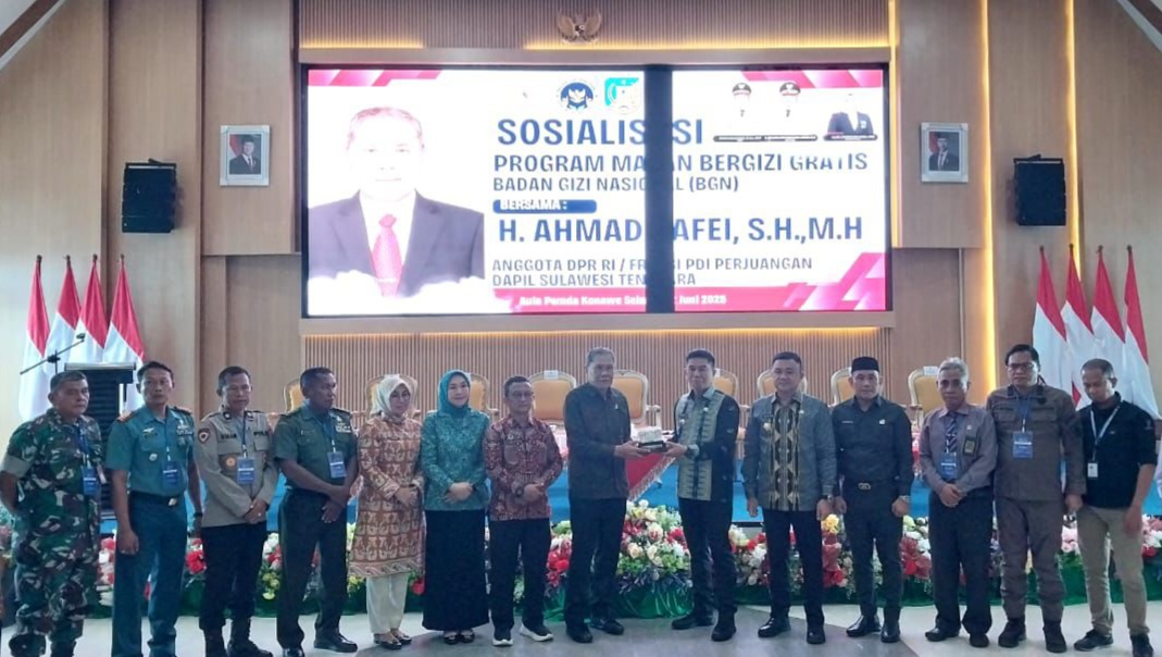 Sosialisasi MBG, Anggota DPR RI Ahmad Safei Apresiasi Pemda Konawe Selatan