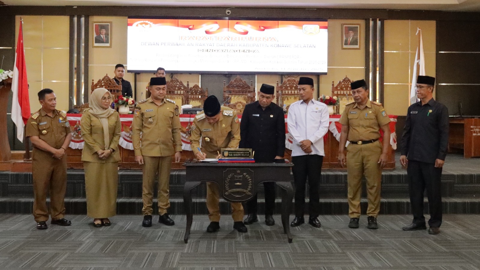 Pemkab dan DPRD Konawe Selatan Teken RPJMD 2025-2029, Sepakati Arah Pembangunan Lima Tahun ke Depan