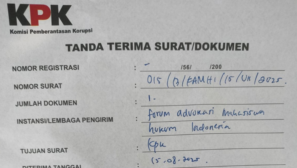 FAMHI Laporkan Gubernur Sultra ke KPK Terkait Dugaan Korupsi Tambang Kabaena