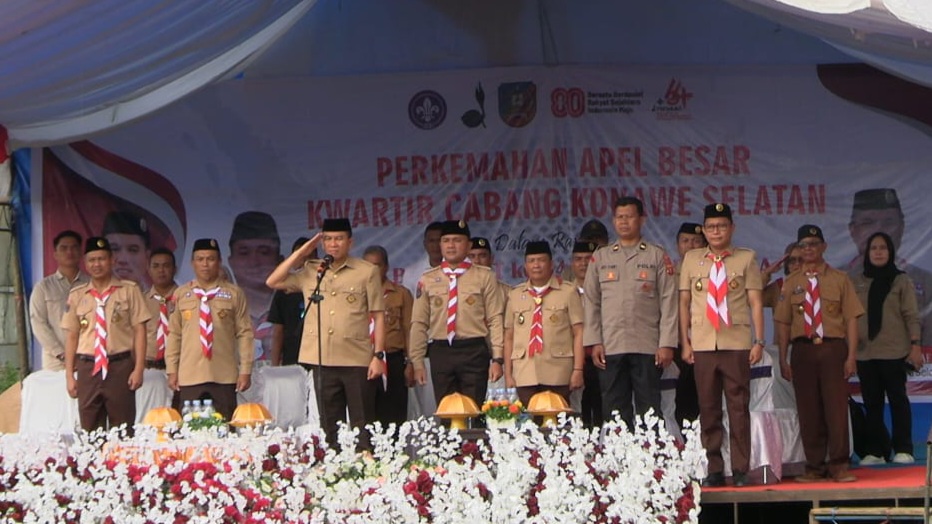Buka Perkemahan Akbar Pramuka, Bupati Irham Kalenggo Ajak Ratusan Peserta Wujudkan Generasi SETARA