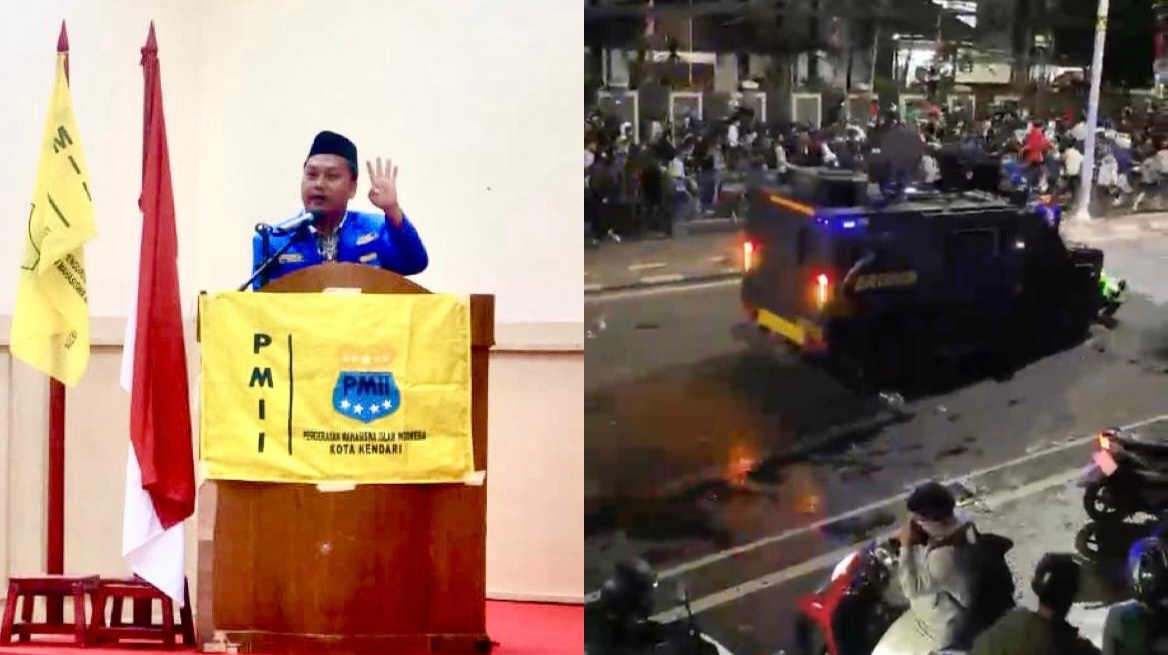 Driver Ojol Tewas Ditabrak Kendaraan Taktis, PMII Kota Kendari Tuntut Pertanggungjawaban Kapolri