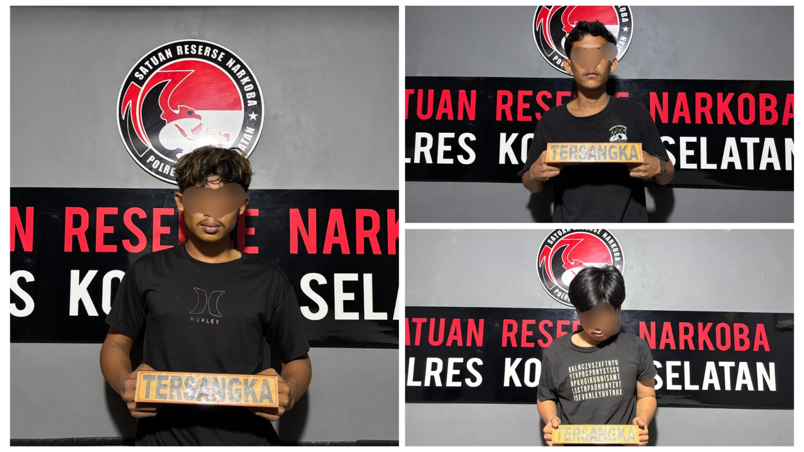 Polres Konsel Bekuk Tiga Pengedar Sabu Asal Tinanggea, Amankan Barang Bukti 50,74 Gram