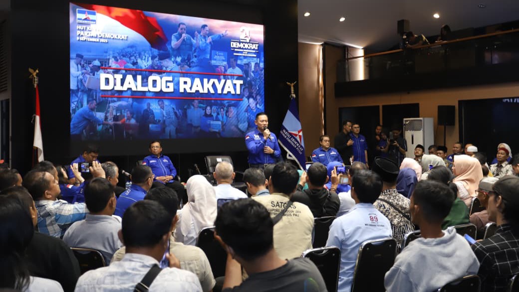 HUT ke-24 Demokrat, Ketum AHY Pimpin Langsung Dialog Bersama Rakyat