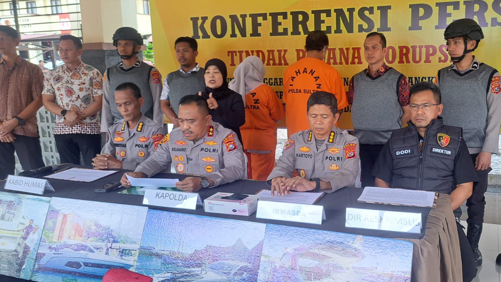 Polda Sultra Tetapkan Dua Tersangka Dugaan Korupsi Pengadaan Kapal Azimut