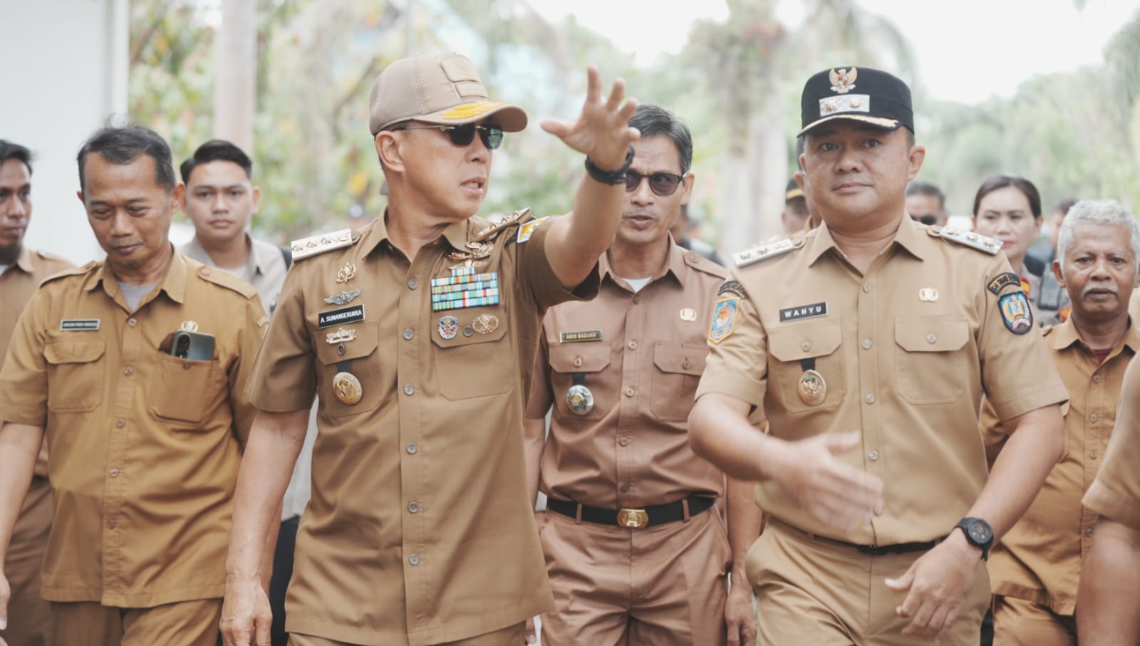 Gubernur Sultra Didampingi Wabup Konsel Tinjau Lokasi Pembangunan SMA Garuda di Konda