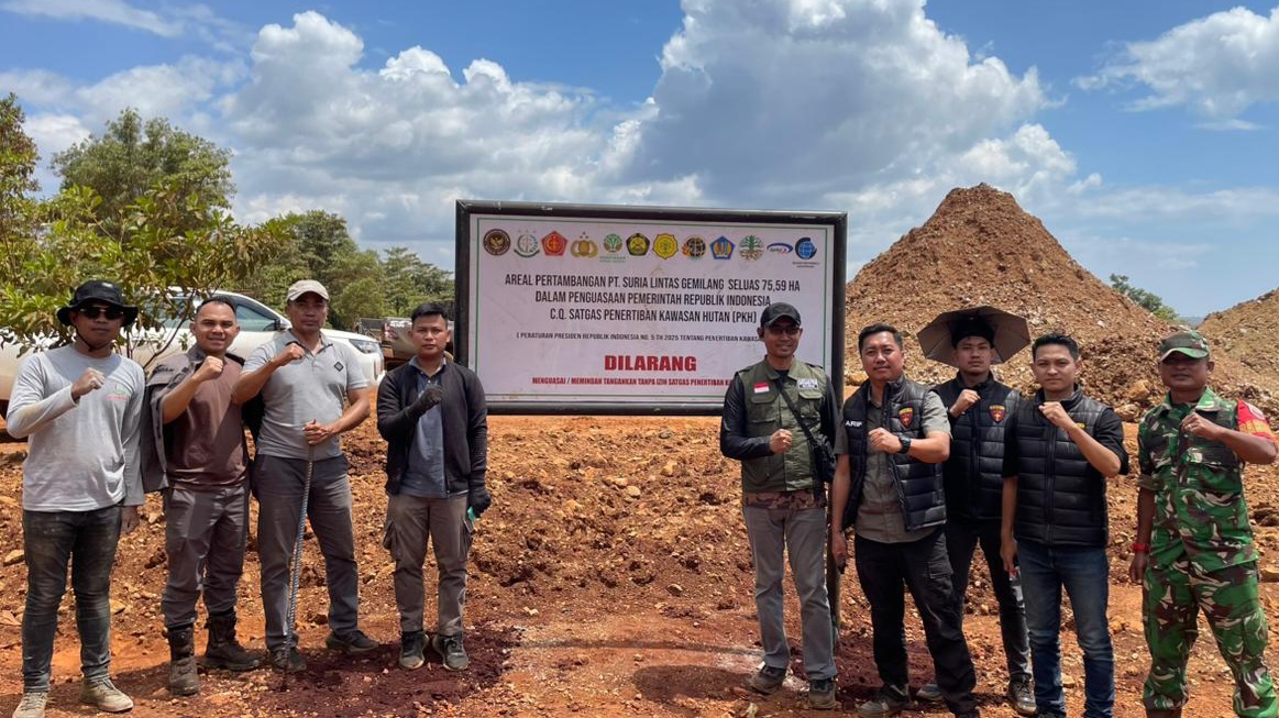 Satgas PKH Segel Lahan Tambang PT Toshida, Perusda Kolaka dan PT Surya Lintas Gemilang