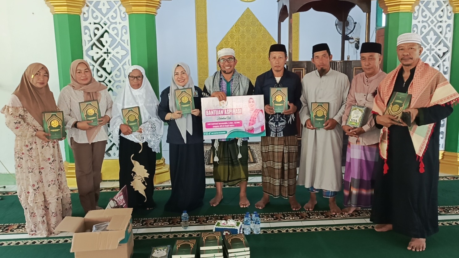 Leni Andriani Surunuddin Serahkan Bantuan Aspirasi untuk TK dan TPQ di Kabupaten Konawe