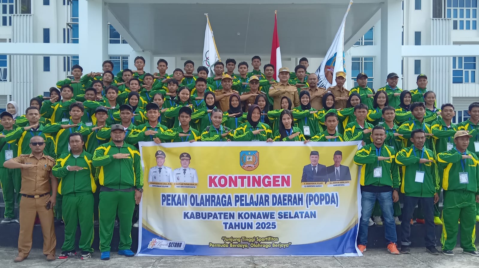 Target Raih Medali Emas, 100 Kontingen Konsel Siap Berlaga di POPDA Sultra