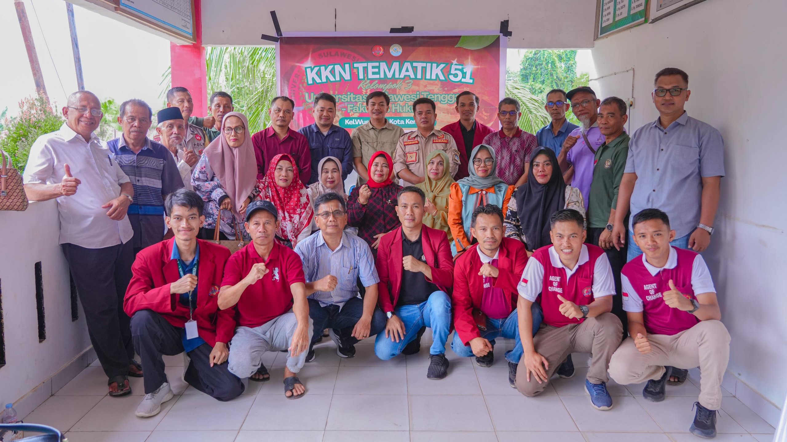 Edukasi Legalitas Tanah, Mahasiswa KKN FH Unsultra Gelar Sosialisasi Bersama BPN di Wua-Wua