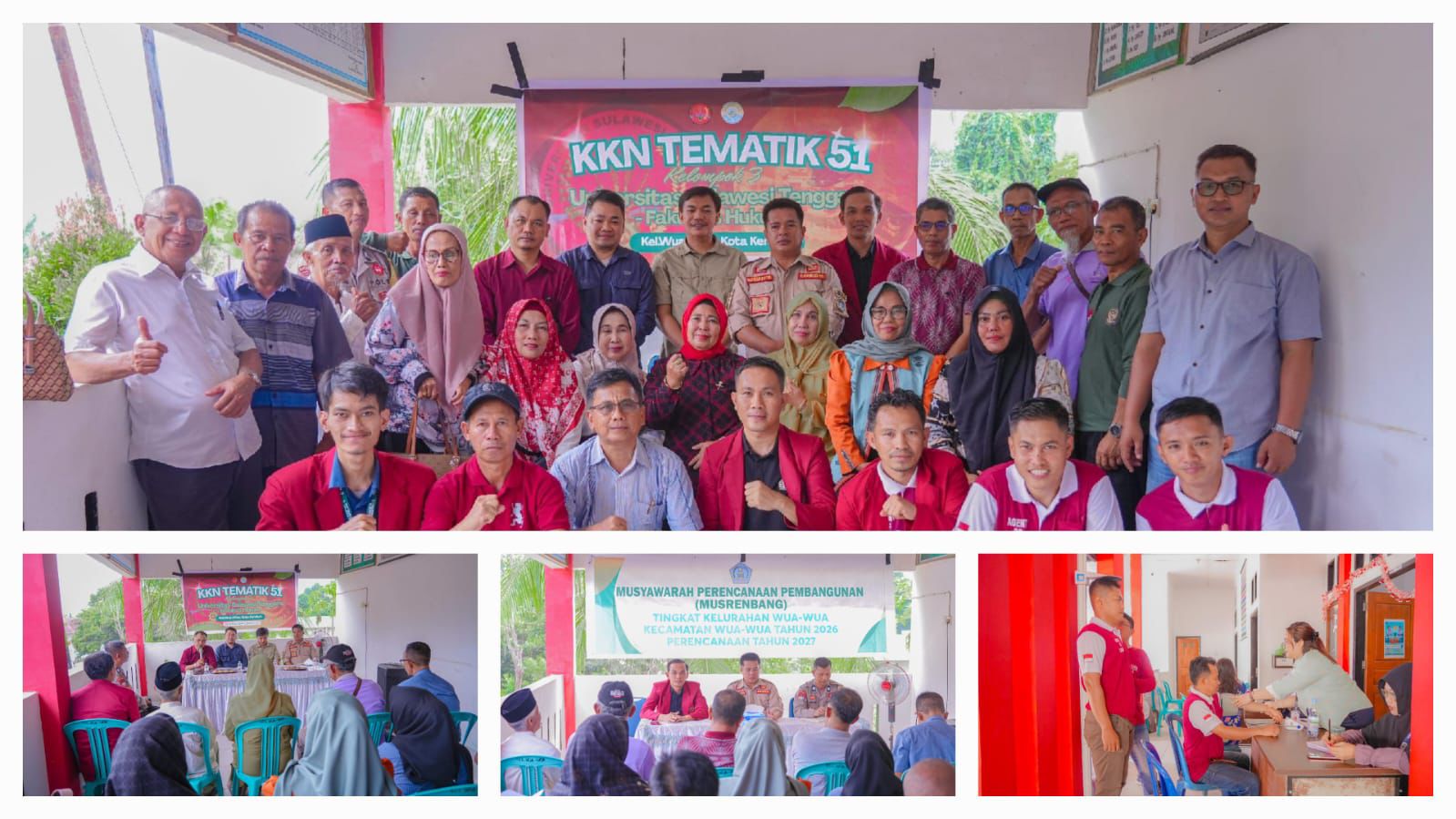 Edukasi Legalitas Tanah, Mahasiswa KKN FH Unsultra Gelar Sosialisasi Bersama BPN di Wua-Wua