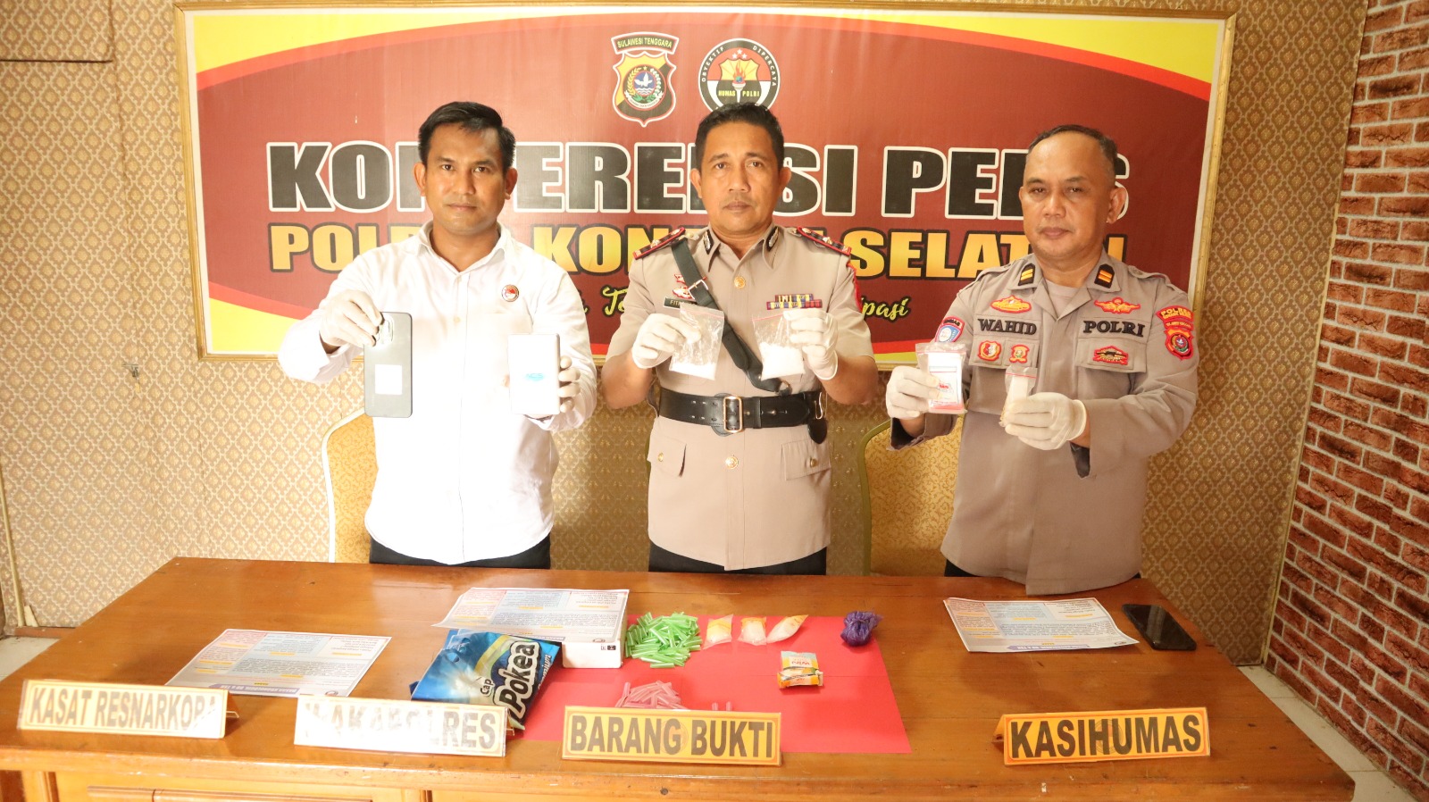 Simpan Sabu Puluhan Gram, Pemuda 20 Tahun Ditangkap Satresnarkoba Polres Konsel