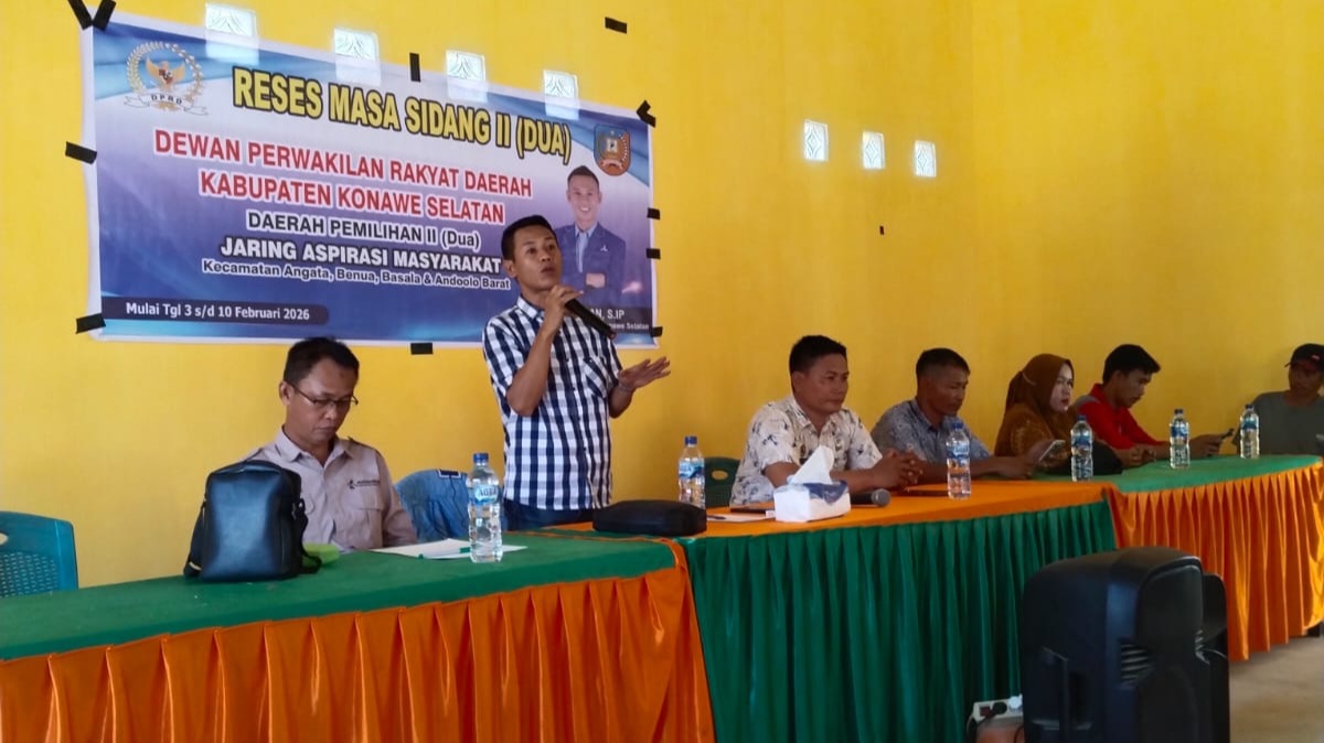 Ketua Komisi II DPRD Konsel Ramlan Tegaskan Komitmen Kawal Aspirasi Warga saat Reses Masa Sidang II 2026 di Landabaro