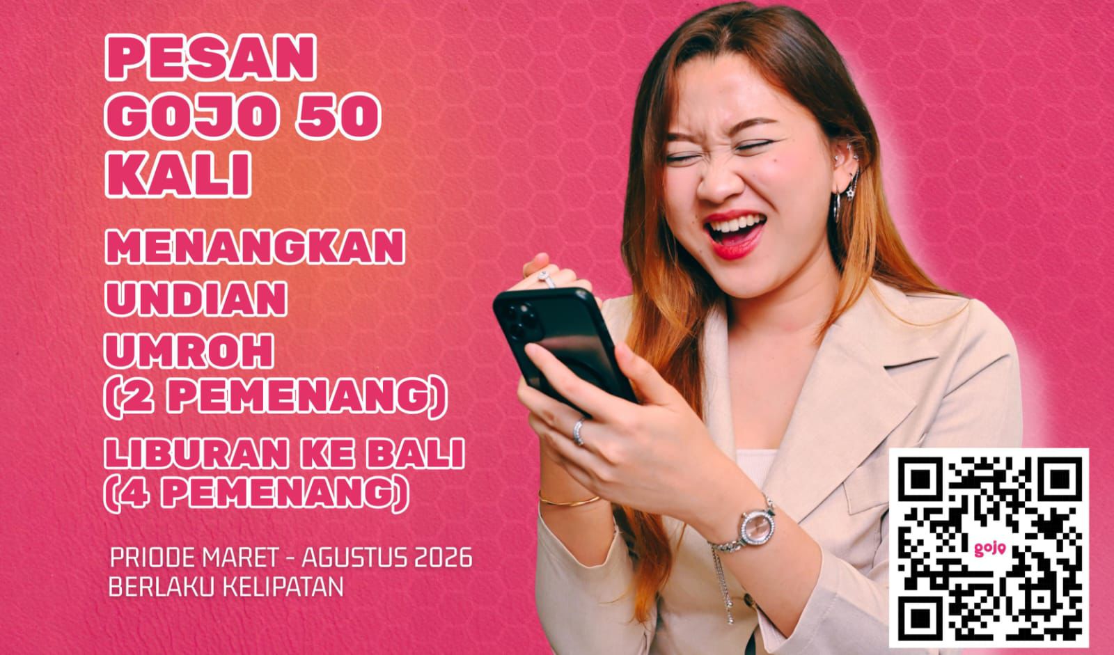 Maret–Agustus 2026, Gojo Kendari Luncurkan Undian Umrah dan Liburan ke Bali