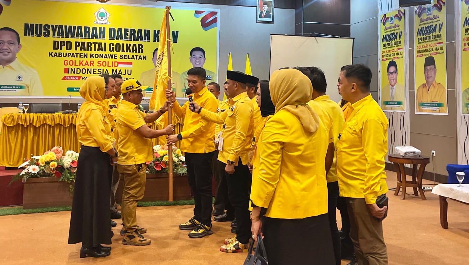 Irham Kalenggo Terpilih Aklamasi Pimpin Golkar Konsel Periode Ketiga