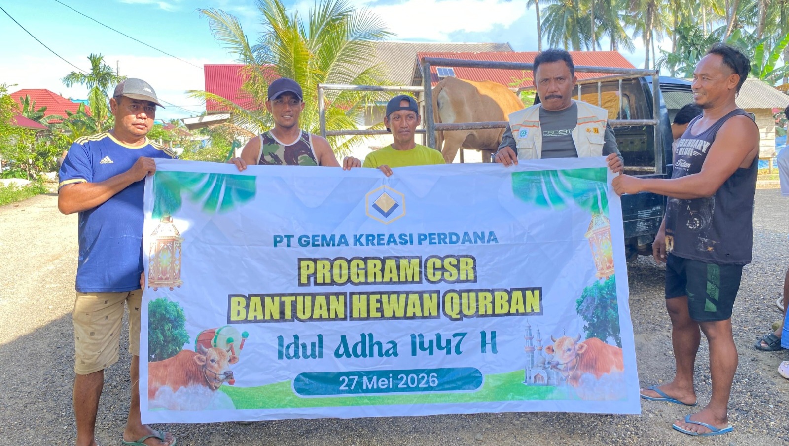 Momentum Iduladha 1447 H, PT GKP Tebar 19 Ekor Hewan Kurban untuk Perkuat Perekonomian Lokal