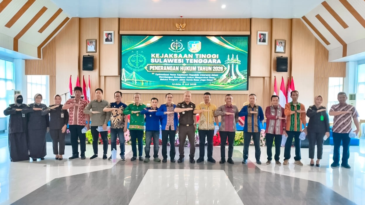 Kejati Sultra Gelar Penerangan Hukum Program "Jaga Desa" Bersama Pemkab Konsel