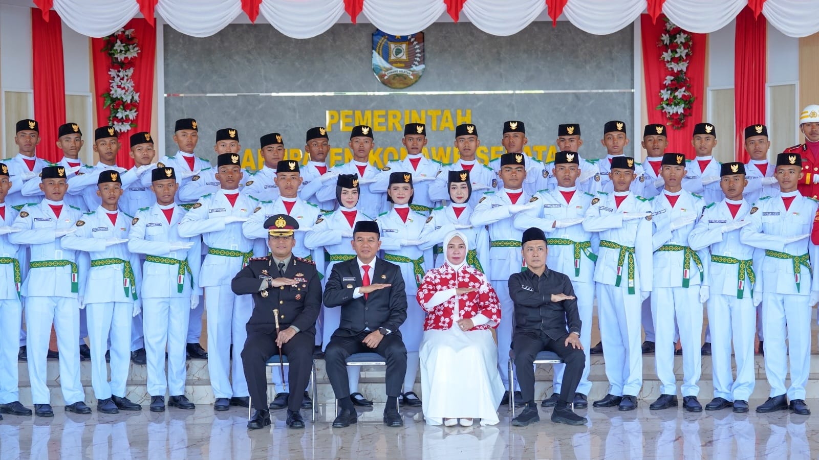 Dari Seleksi Ketat hingga Pengukuhan, 75 Paskibraka Konsel Siap Kibarkan Merah Putih HUT ke-81 RI