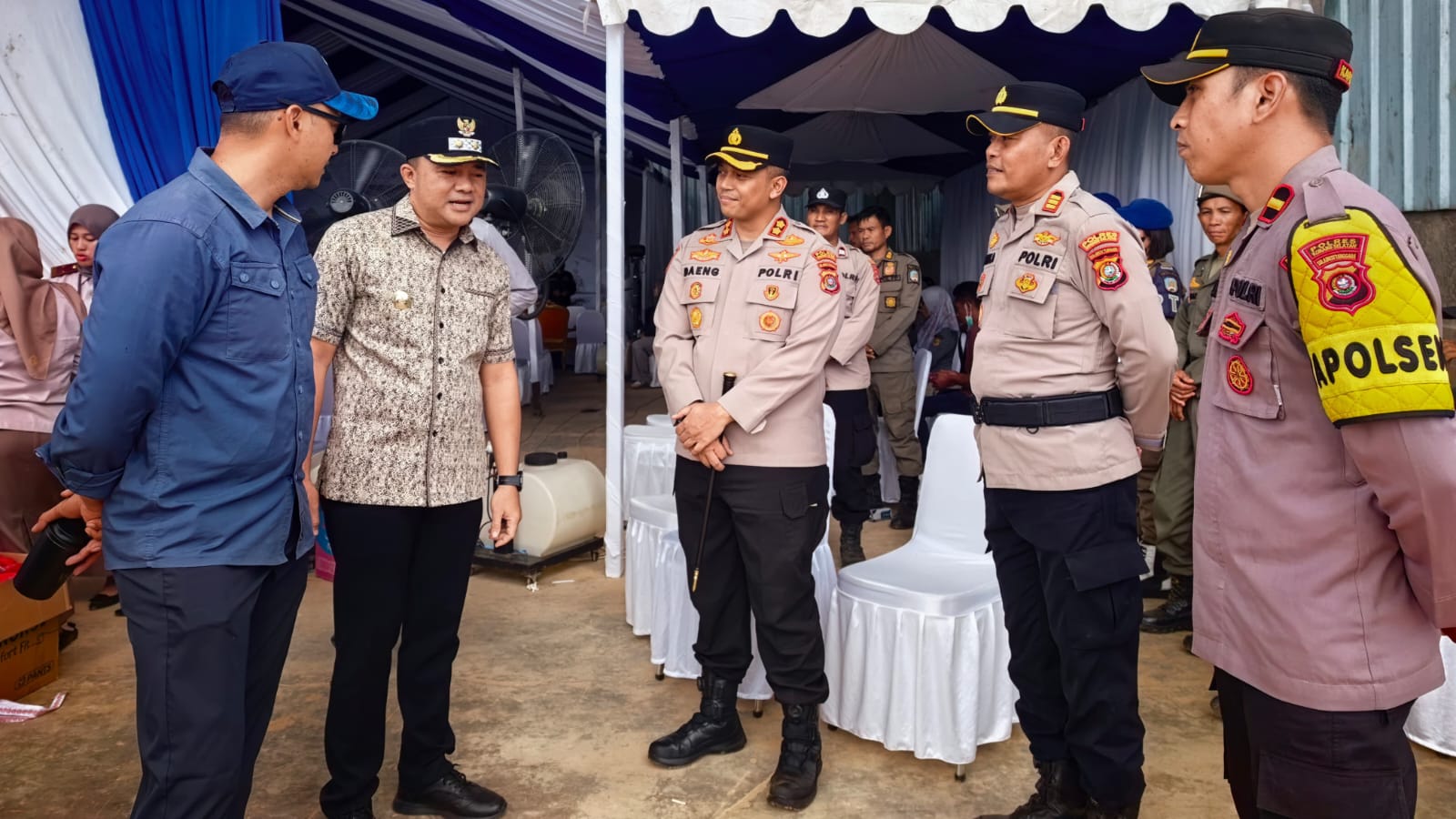 Polres Konsel Pastikan Kunjungan Kepala Badan Karantina dan Pelepasan Ekspor di Landono Berlangsung Kondusif